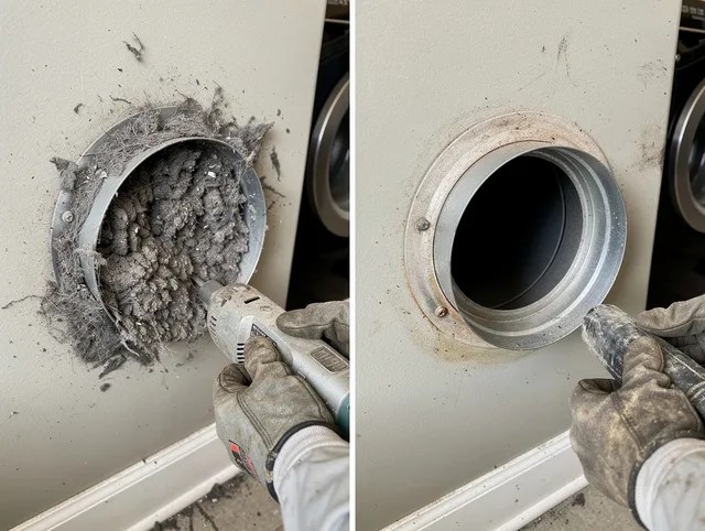 Professional clogged vent cleaning by Fallbrook Dryer Vent Cleaning in Fallbrook