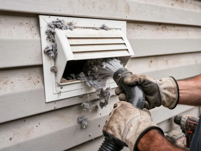 Professional dryer vent cleaning by Fallbrook Dryer Vent Cleaning in Fallbrook