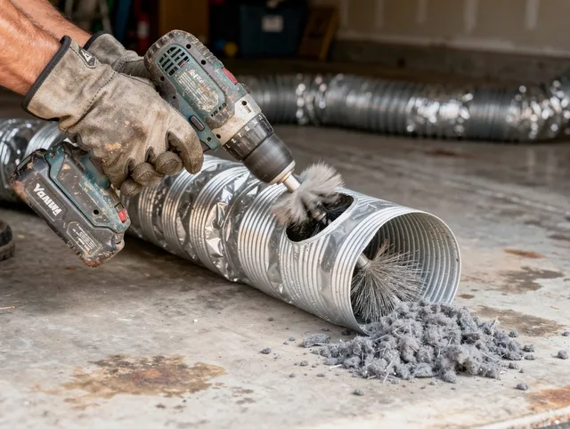 Professional duct cleaning by Fallbrook Dryer Vent Cleaning in Fallbrook
